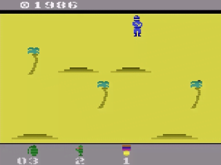 Commando title screen for Atari 2600